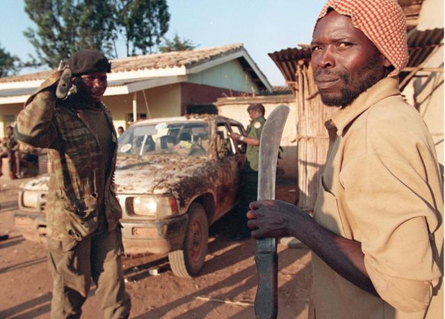 Hutu militiamen in 1994