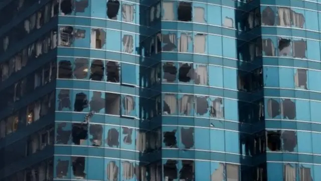 Yadda guguwar ta tarwatsa tagogi a Hong Kong