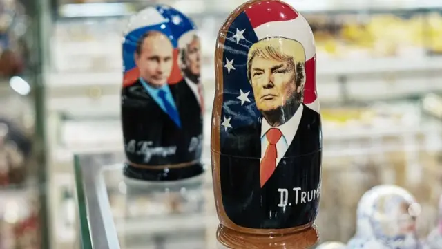 матрешки с Путиным и Трампом