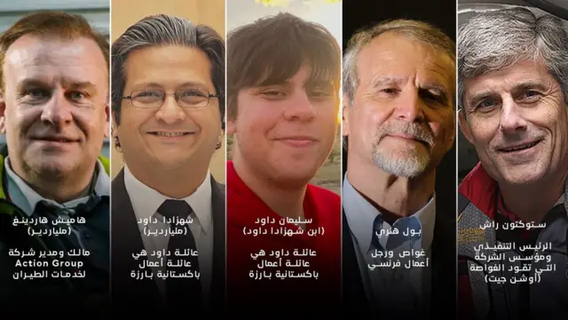 أفراد طاقم الغواصة