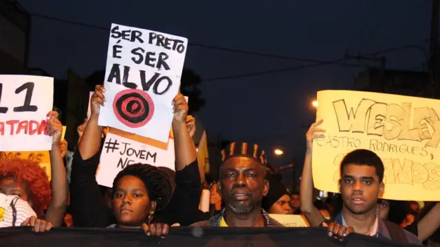 Protesto contra homicídiobets estrela betjovens negros no Brasil