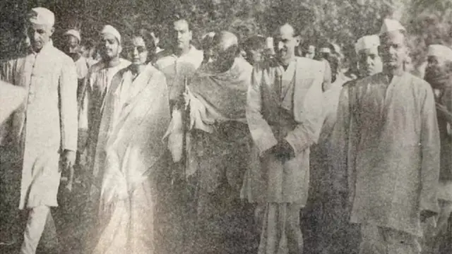 గాంధీతో అరుణా అసఫ్ అలీ