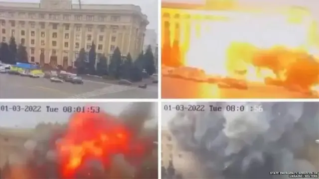 खारकीएव में मिसाइल हमला