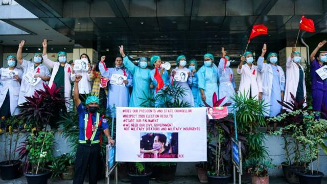 Health workers across the country have joined the Civil Disobedience Movement since February.