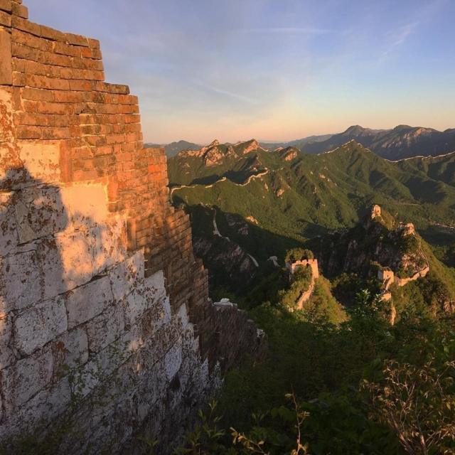 Sunset over the Great Wall