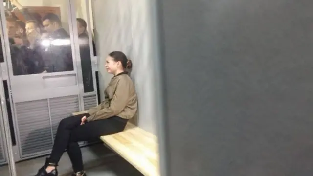 Олена Зайцева у залі суду