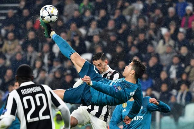 Gol de chilena de Cristiano Ronaldo frente a la Juventus en la pasada edición de la Champions League.