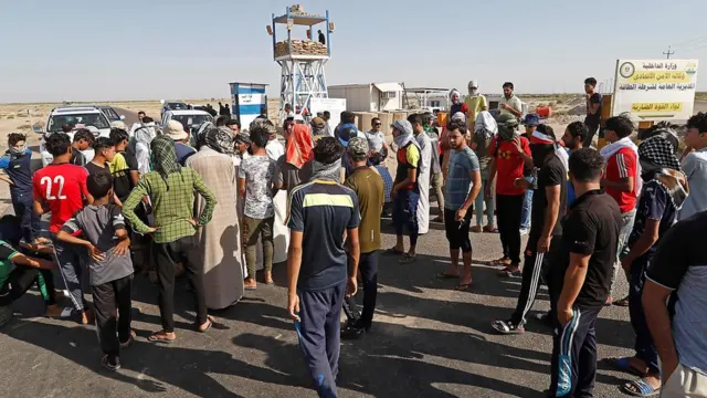 işsizliği protesto gösterisi Irak