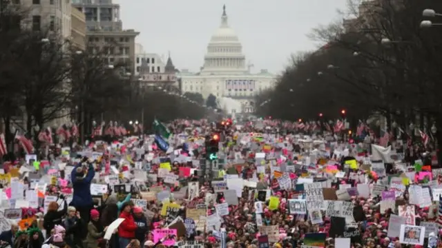 Takriban watu 500,000 wameandamana Washington