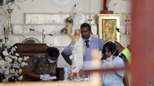 श्रीलंका धमाकों के पीड़ित