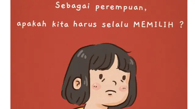 perempuan, batasan, ilustrasi, ilustrator