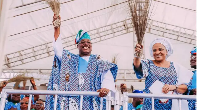 Abiola Ajimobi ati florence aya rẹ