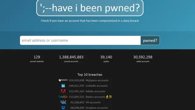 Web para saber si tu cuenta fue hakceada