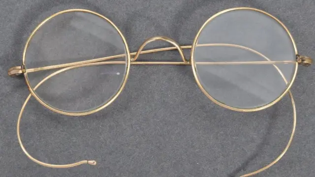 The glasses which once belonged to Gandhi