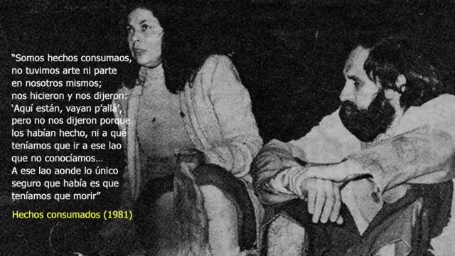 Foto de primer montaje de Hechos consumados