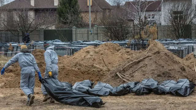 Ekshumacija tela u Buči