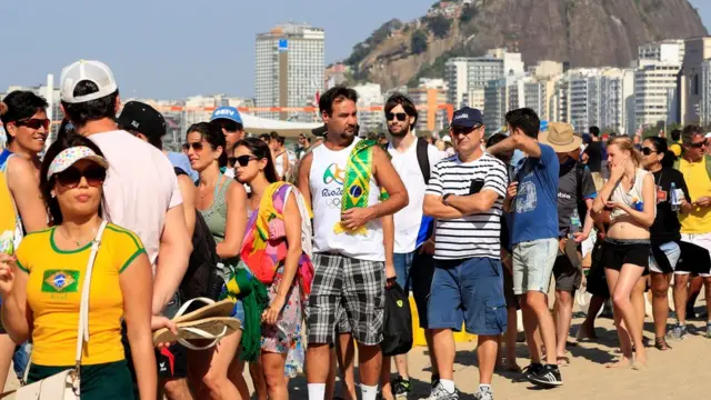 Las largas filas en Río.