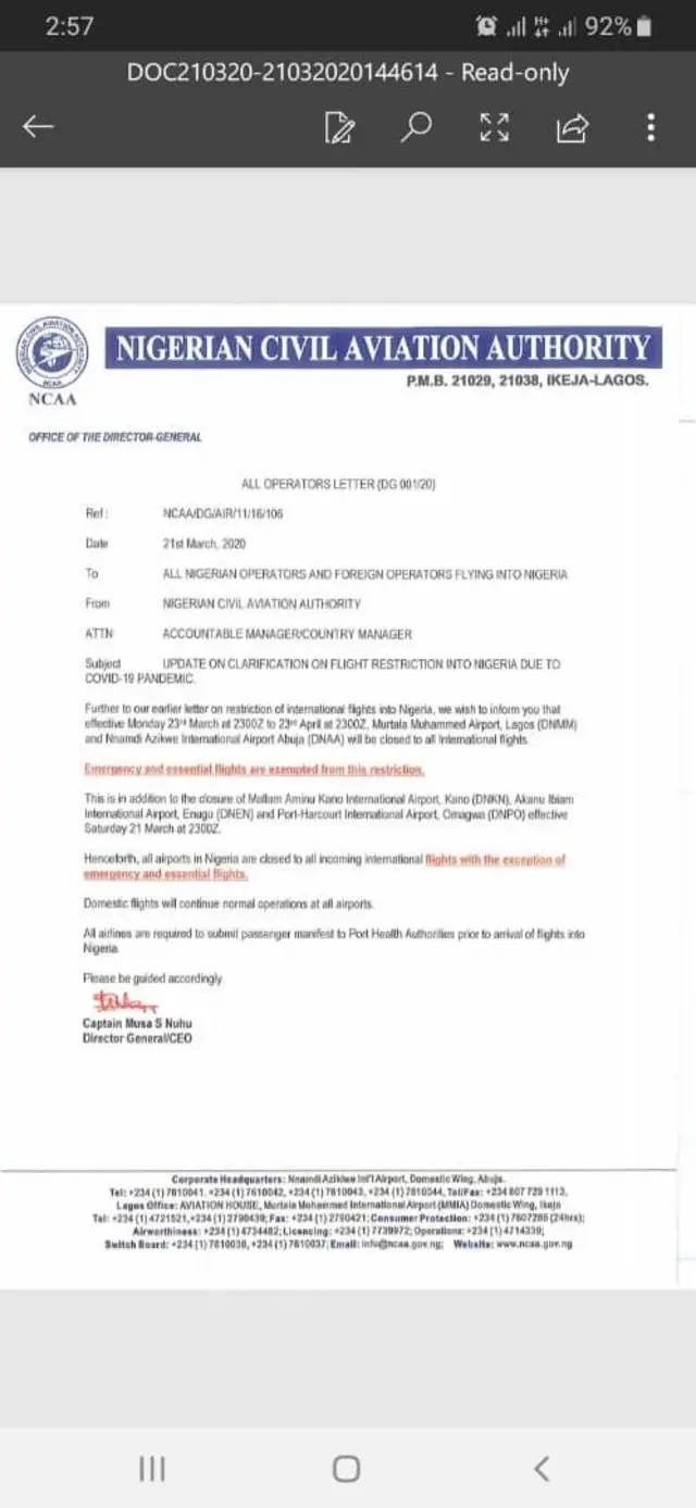 NCAA tok for statement