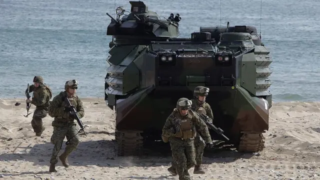 Ejercicio militar estadounidense en Corea del Sur