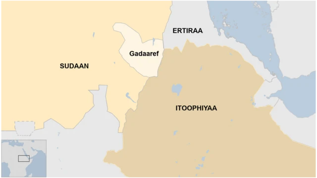 Kaartaa Itoophiyaa fi Sudaan agarsiisu