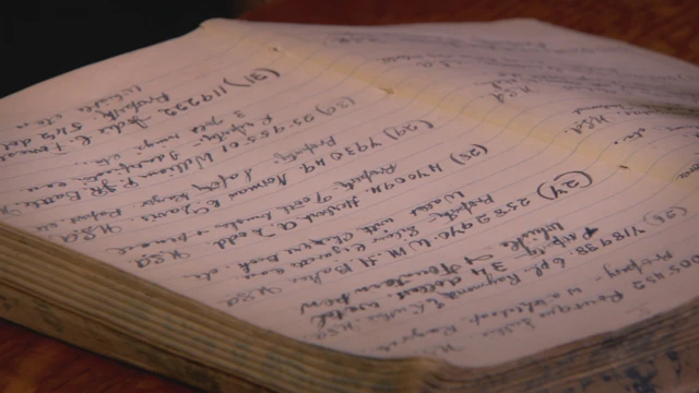 La libreta del sargento MacNeill con los detalles de cada uno de los muertos.