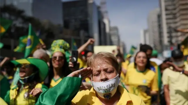 Ato pró-Bolsonaro na Paulista