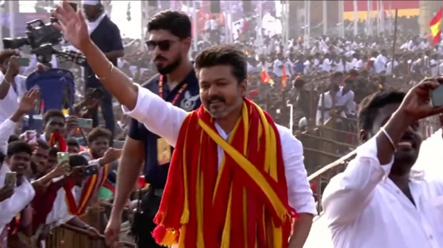 విజయ్, తమిళనాడు రాజకీయాలు, తమిళగ వెట్రి కళగం, కామరాజ్ నాడార్, పెరియార్, అంబేడ్కర్