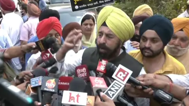 ਵਿਰੋਧ ਪ੍ਰਦਰਸ਼ਨ ਦੌਰਾਨ ਭਾਜਪਾ ਆਗੂ ਆਰਪੀ ਸਿੰਘ