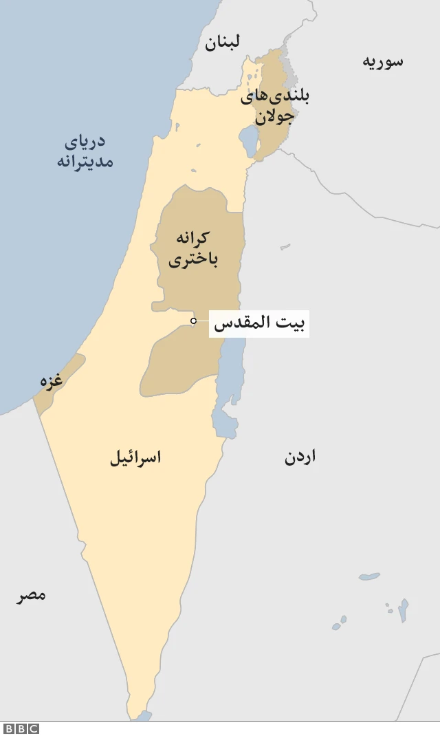 نقشه اسرائیل