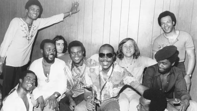 Manu Dibango, vu ici en 1970, s'est inspiré d'un large éventail d'influences musicales