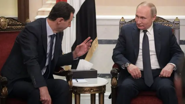 Bashar al Assad y Vladimir Putin