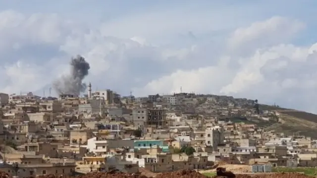 ਵੀਰਵਾਰ ਨੂੰ ਆਫਰੀਨ ਨੇੜੇ ਉਠਦਾ ਧੂੰਆਂ