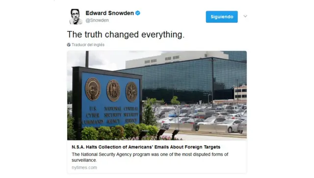 Snowden en Twitter