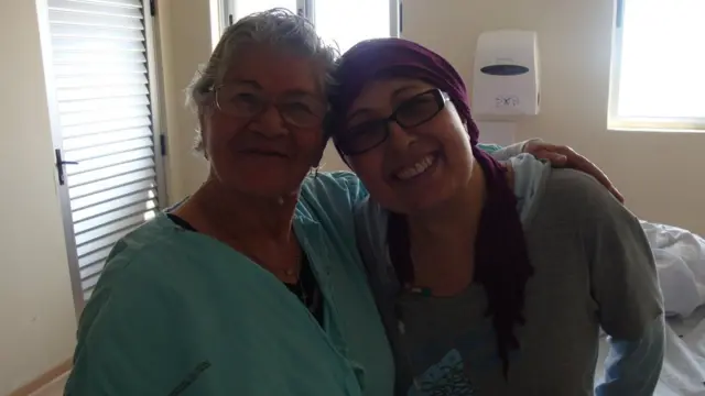 Teresa Cofré con su mamá