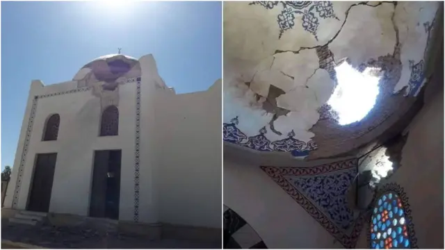 በነጃሺ መስጂድ ላይ ደረሰ የተባለውን ጉዳት የሚያሳዩ ፎቶዎች