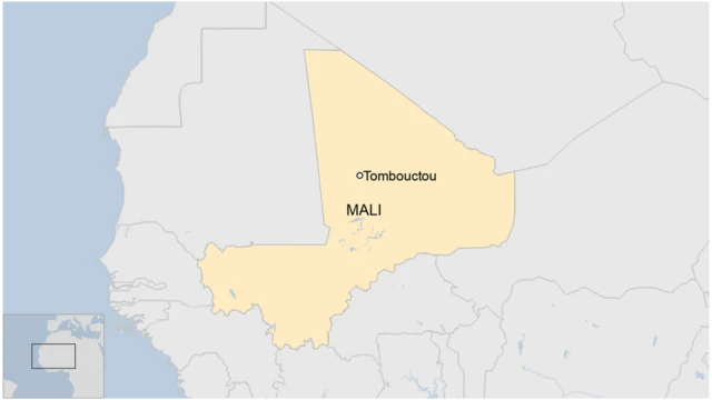 Carte du Mali avec Tombouctou