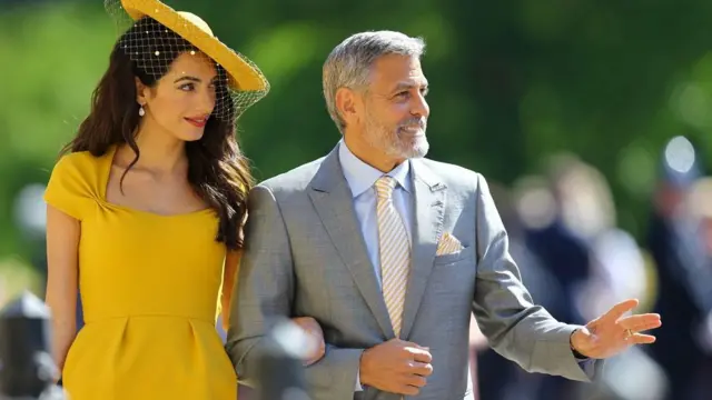 해리 왕자 결혼식에 참석한 조지 클루니 부부