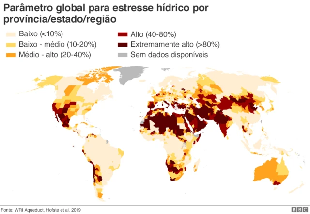 Mapajogar no cassinoparâmetro global para estresse hídrico