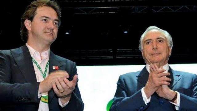Joesley Batista, uno de los dueños de la compañía J&F y Michel Temer, presidente de Brasil