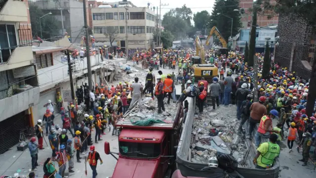 Meksiko, Mexico City, gempa