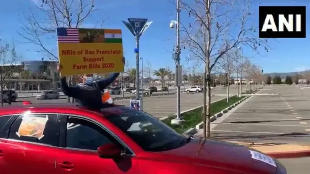 ਅਮਰੀਕਾ ਵਿੱਚ ਖੇਤੀ ਕਾਨੂੰਨਾਂ ਦੇ ਹੱਕ ਵਿੱਚ ਮੁਜ਼ਾਹਰਾ