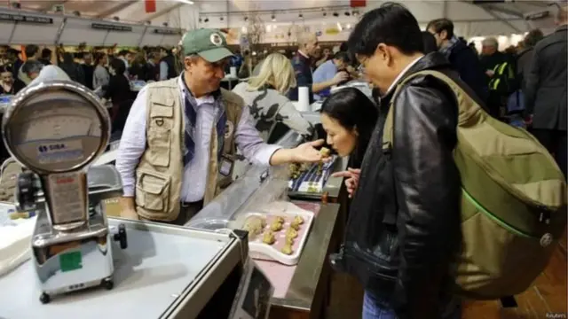 મશરૂમ અંગેની પ્રદર્શનીમાં લોકો