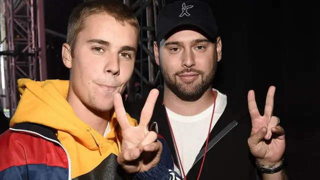 Джастин Бибер и Скутер Браун