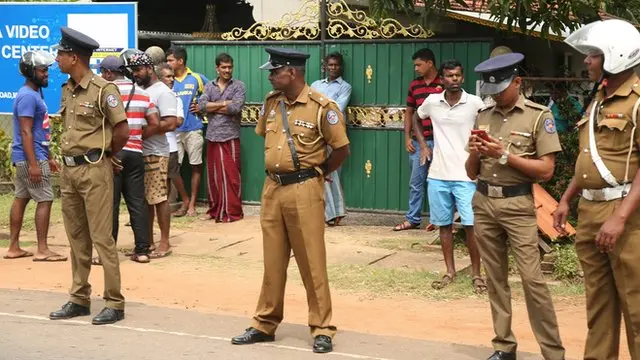 Protest in Sri Lanka against a Chinese development