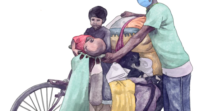 શ્રમિકોની તસવીર