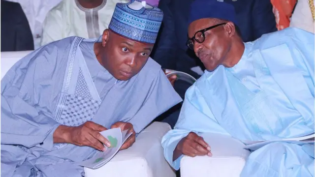 Aarẹ ile asofin agba, Bukọla Saraki ati aarẹ Muhammadu Buhari