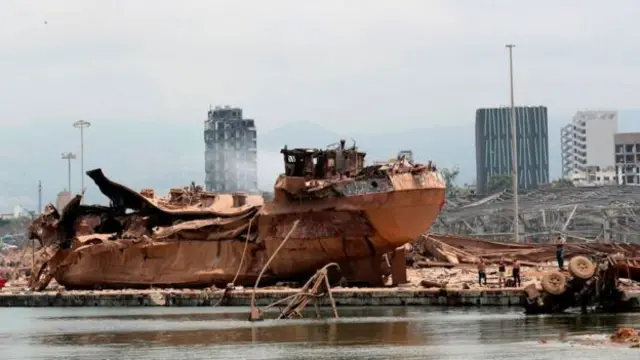 బేరూత్ ప్రమాదం తర్వాత దృశ్యం