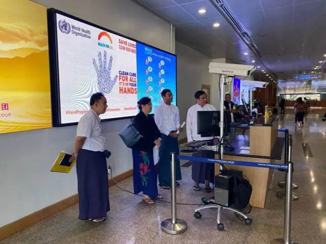 ရန်ကုန်ကို ဝူဟန်က ထွက်ခွာလာတဲ့ လေယာဉ်တစ်စင်း ဇန်နဝါရီ ၂၃ရက်နေ့မှာ ရောက်လာခဲ့တယ်။