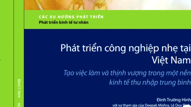 Bìa cuốn Công nghiệp nhẹ tại Việt Nam, các xu hướng phát triển