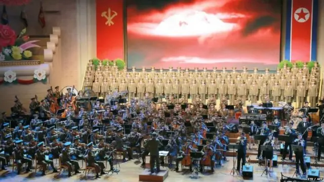 उत्तर कोरिया ने परमाणु परीक्षण के बाद याद के रूप में एक कार्यक्रम आयोजित किया था.